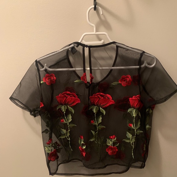 Black see through shirt - Picture 4 of 4